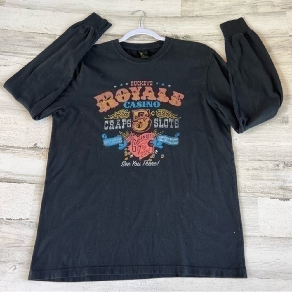 Lucky Brand Shirt Size Medium‎ Womens Legend Buckeye Royals Casino Tee Black